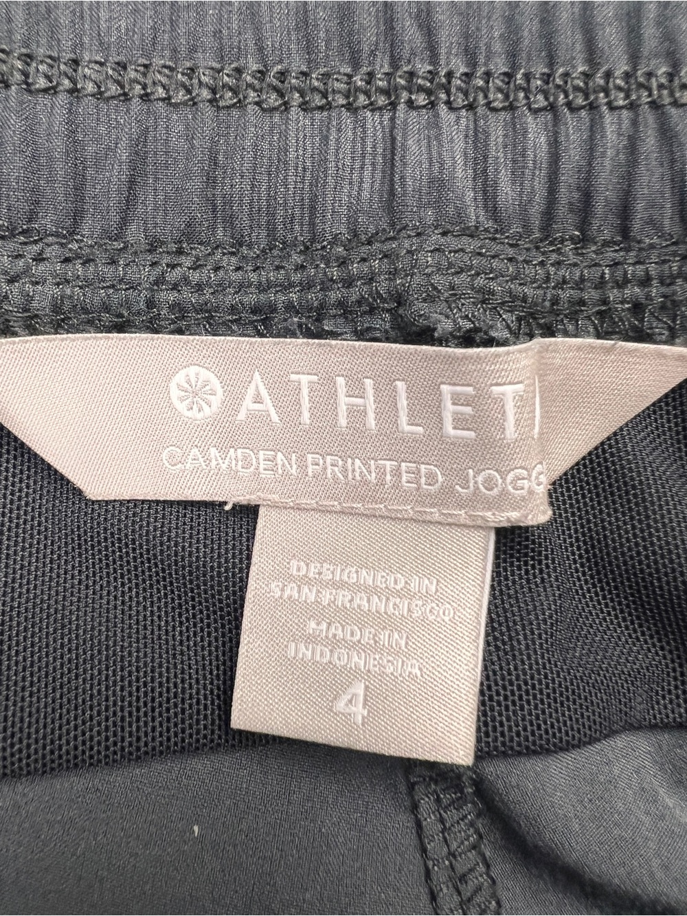 Athleta Camden Jogger Pants Womens 4 Printed Zip Pocket Lightweight Casual Dance - Picture 7 of 13
